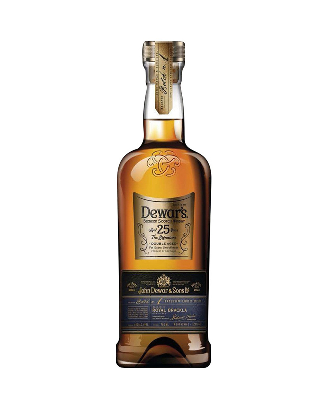 Whisky DEWAR S 25 A os 750mL Marcas Mundiales De Honduras